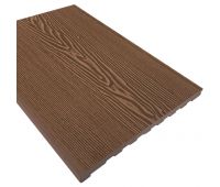 Ступень из ДПК Wood-Х 348х22 Коричневый 3D
