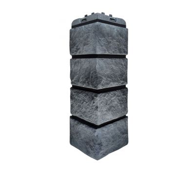 Угол наружный Колотый Камень Элит Антрацит (чёрный шов) от производителя  Grand Line по цене 769 р